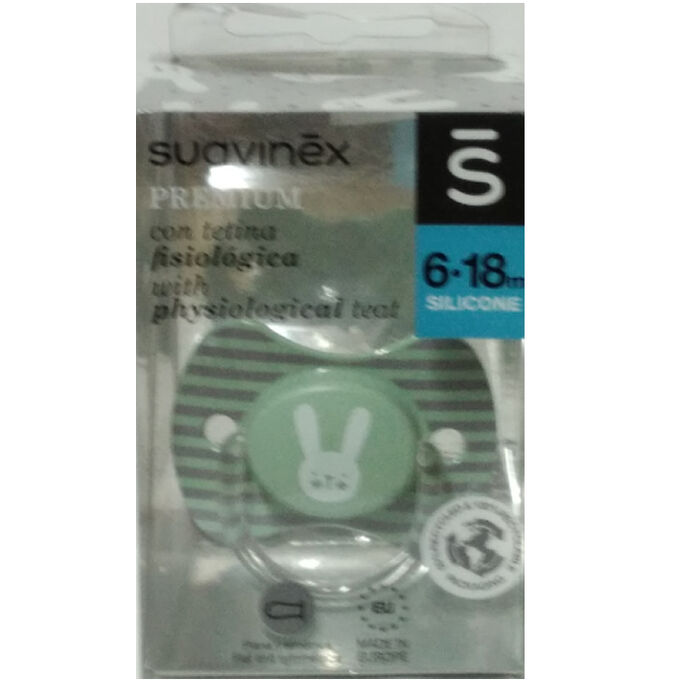 Suavinex Chupete Premium 6-18 meses con tetina anatómica silicona