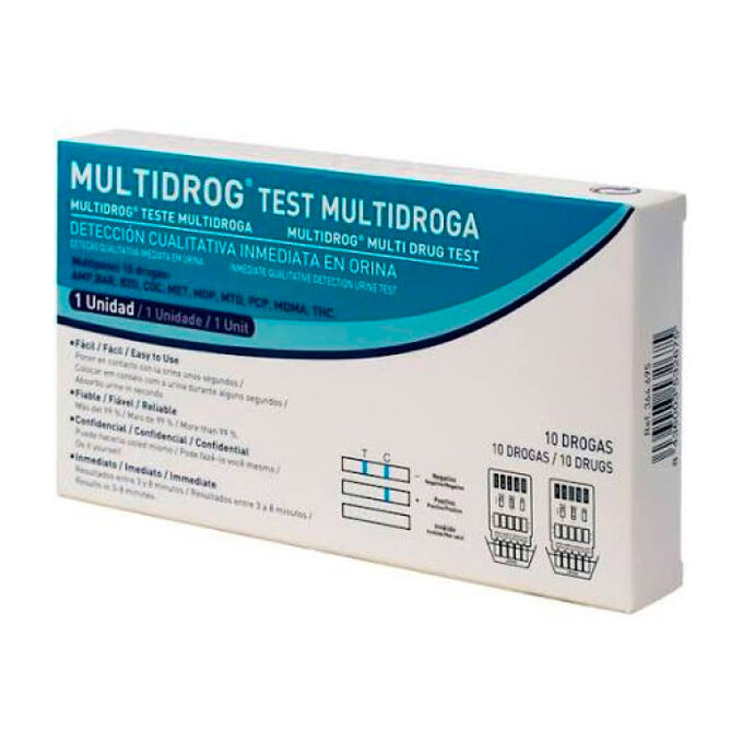 Multidrog Test Multidroga de Detección Rápida de 10 Drogas vía Orina